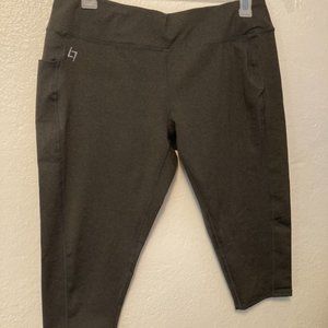 FINAL PRICE UNTIL  01/21 Dark Gray Athletic Capris Size 1X NWOT
